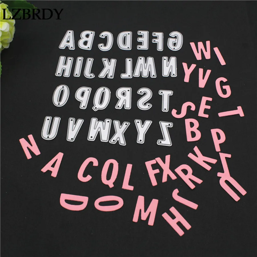 1 упаковка 26 букв с буквами из алфавита тиснение металлические Вырубные штампы