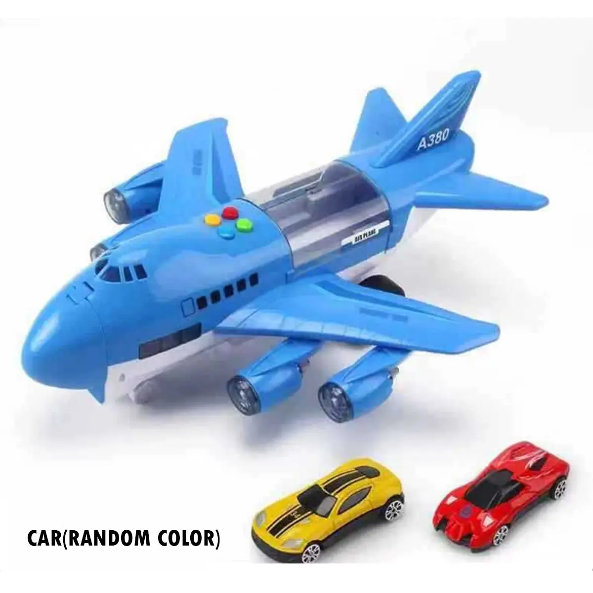 Blue plane set Музыкальная история симулятор трек инерции детская игрушка для хранения самолета пассажирский самолет PloiceFire спасательная игрушка для маленьких мальчиков игрушечный автомобиль - Цвет: Blue plane set