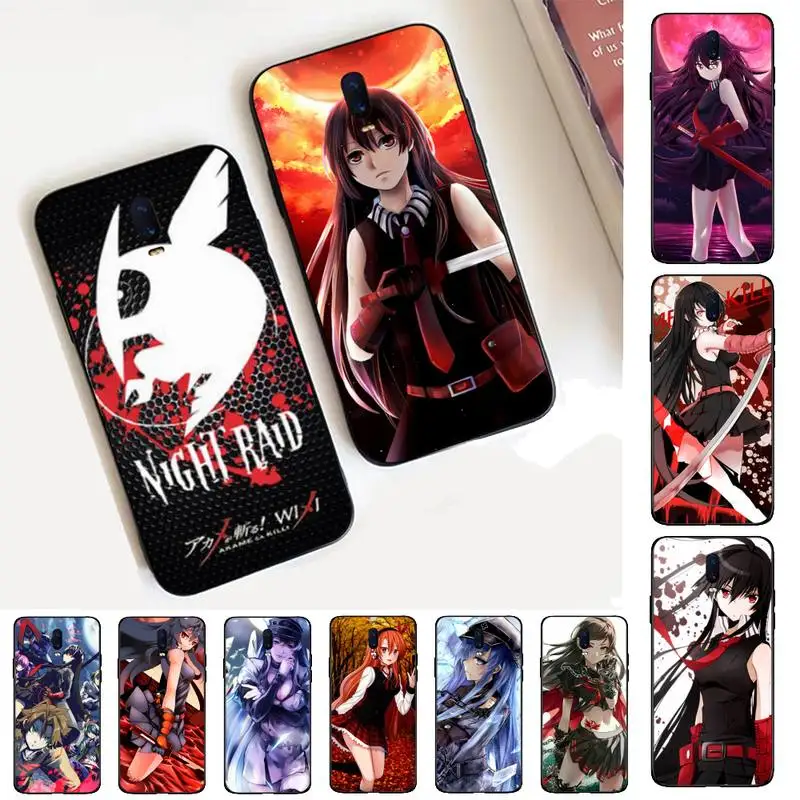 

FHNBLJ Akame ga KILL Phone Case for Vivo Y91C Y11 17 19 17 67 81 Oppo A9 2020 Realme c3