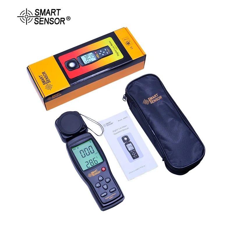 

AS813 Digital Lux Meter Light Meter illuminometer Luminance tester spectrometer luxmeter Spectrophotometer Max/Min Data hold