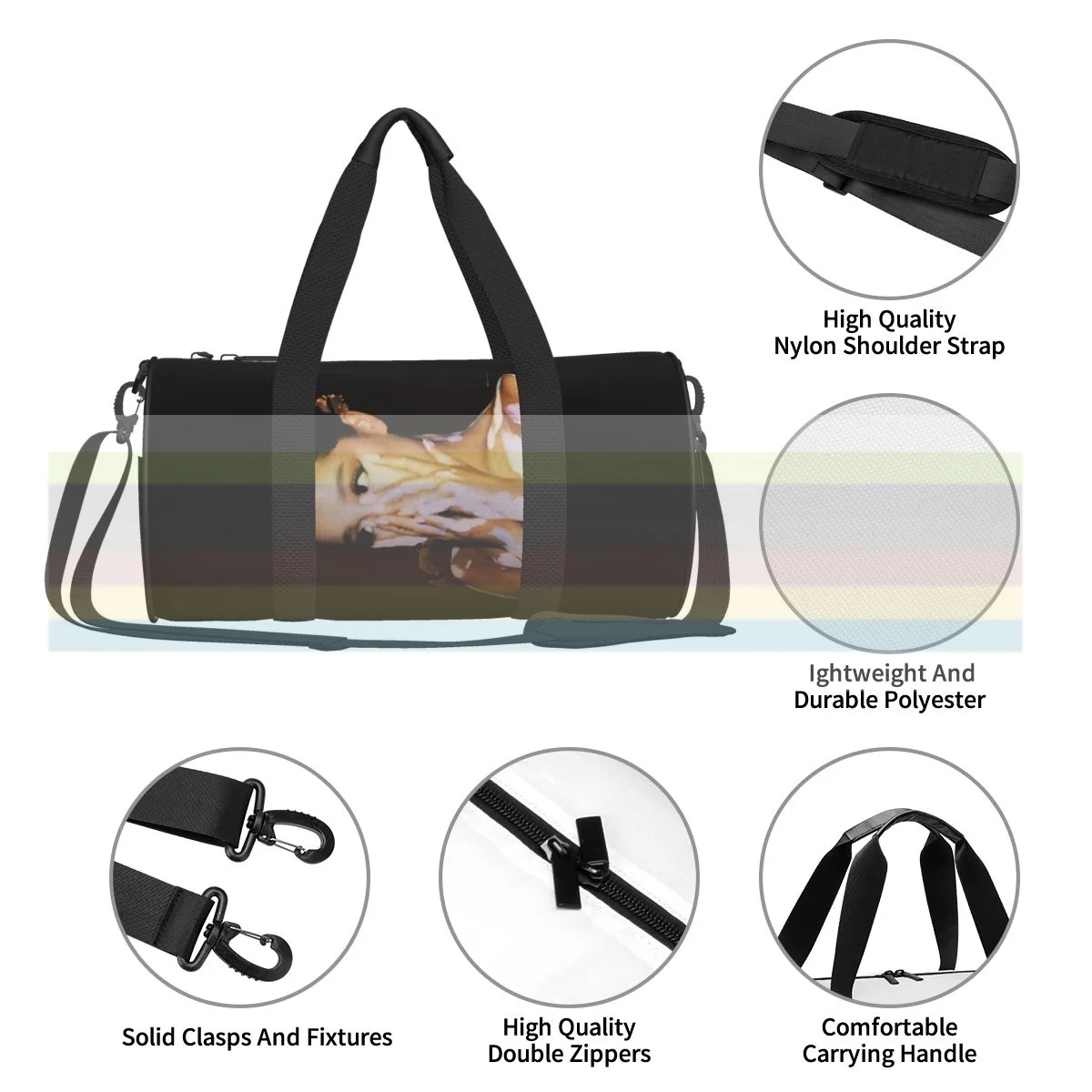 

universal travel sports fitness shoulder bag. Nylon portable outdoor sports bag. Dry and wet separation bag