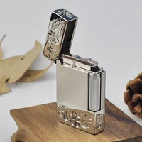 luxury audible gas lighter jet butane gas inflatable lighter cigarette inflatable can replace the grinding wheel man gift