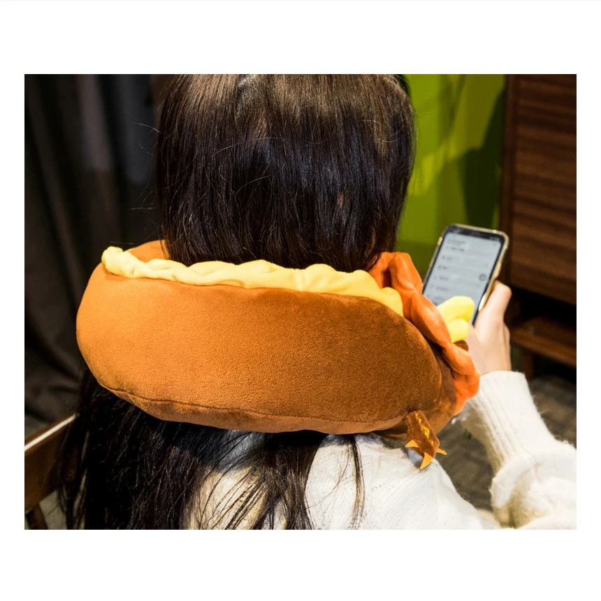 

Anime Genshin Impact Game Neck Pillow Travel Comfortable Morax Dragon Plush Doll Pillows Cosplay Bolster Zhongli Hutao Fans Gift