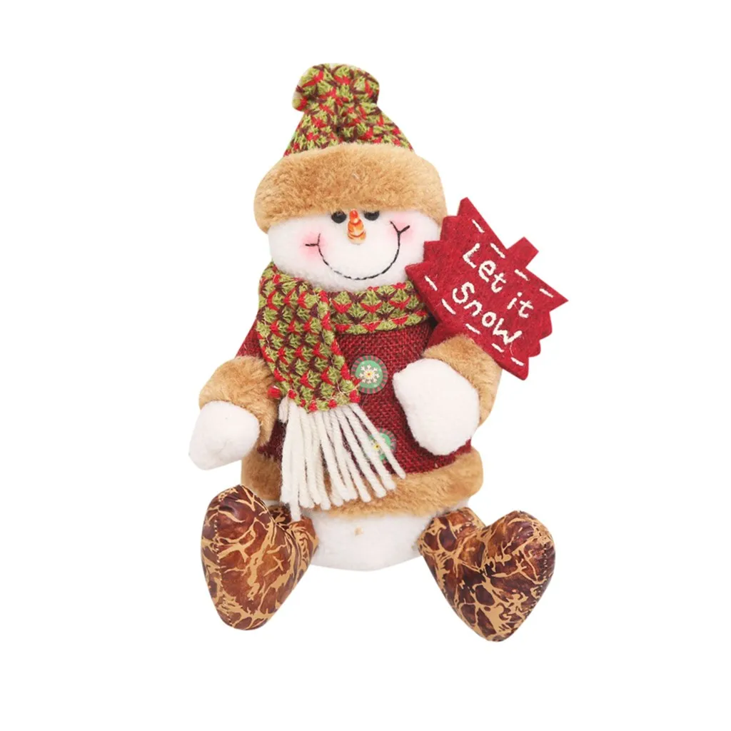 Рождественские подвесные украшения елка и Снеговик висячие подарок Санта-Клаус