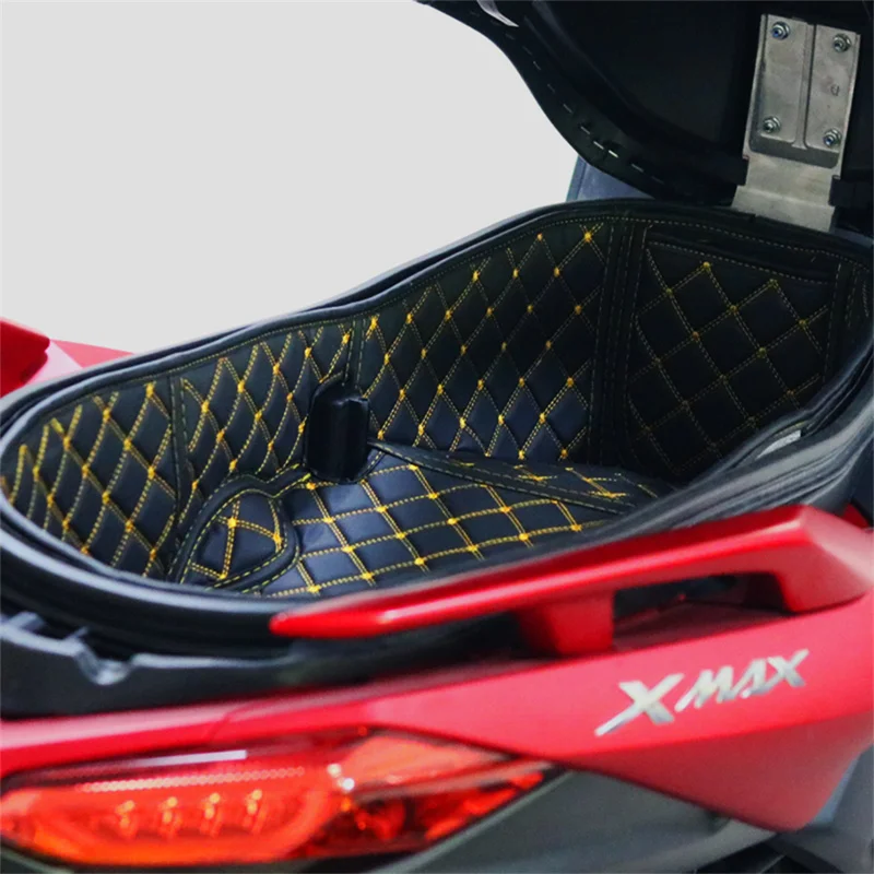 Motorcycle Storage Box Leather Seat Pad Rear Trunk Cargo Liner Protector Accessories for YAMAHA XMA X300 xmax300 | Автомобили и