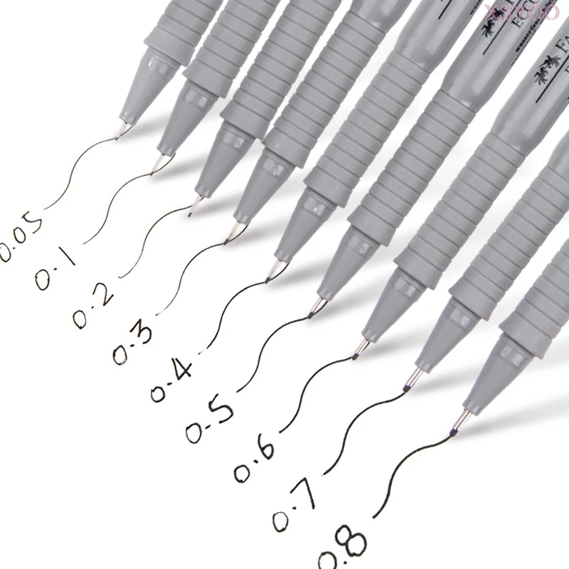 

9 шт. игловидная ручка Faber Castell, пигментный лайнер, водостойкая ручка для рисования Pigma Micron, маркерная ручка для эскизов, офиса, школы