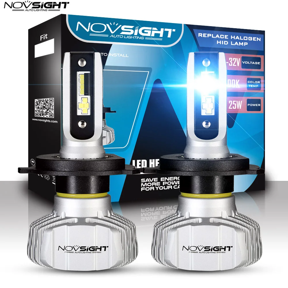 

Novsight H7 H4 H1 H3 H11 9005 HB3 9006 HB4 LED Auto CSP 50W 10000LM Automobiles Headlamp 6500K Super Bright Car Headlights