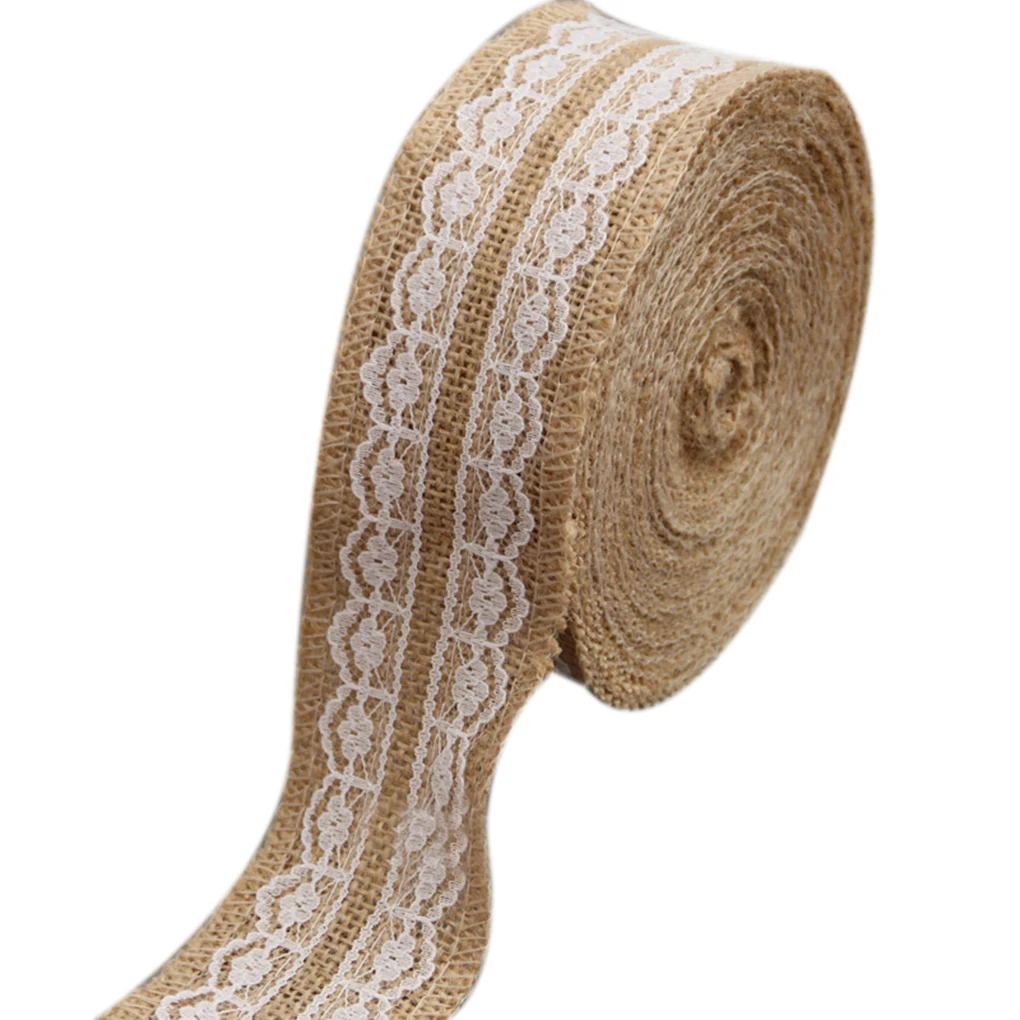 1 шт./рулон джутовая лента для упаковки подарков | Дом и сад