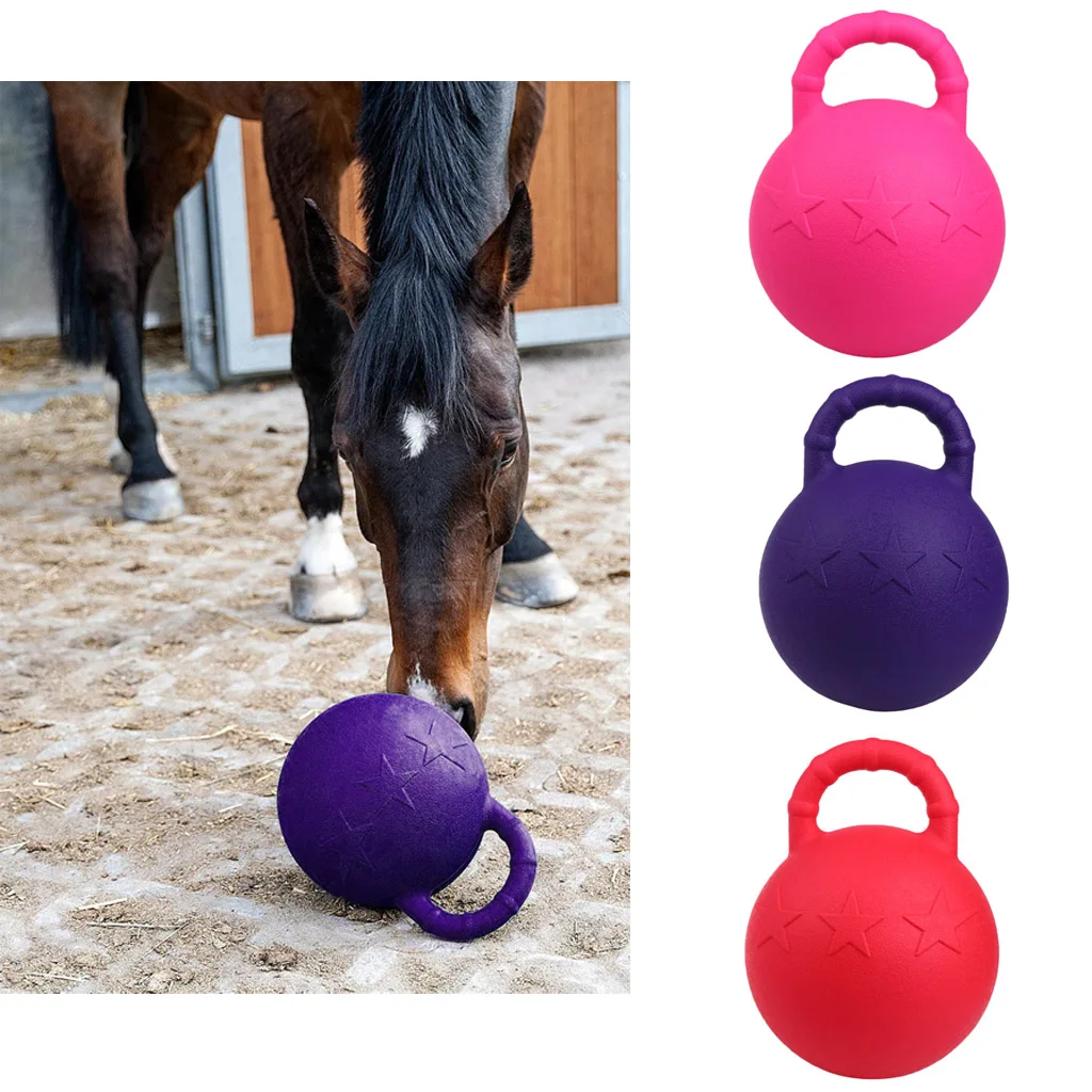

11 inch Horse Toy Game Ball with Fruit Scent Horse Training Playing Tool for Juggling Game Playing Farm Livestock Care