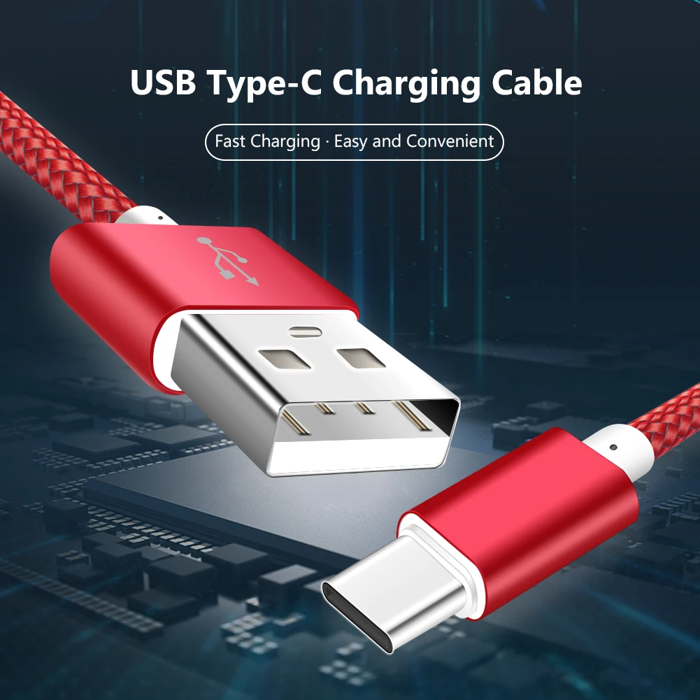 Кабель USB Type-C для Xiaomi Redmi Pro Mi 8 Note кабель C быстрой зарядки и синхронизации данных