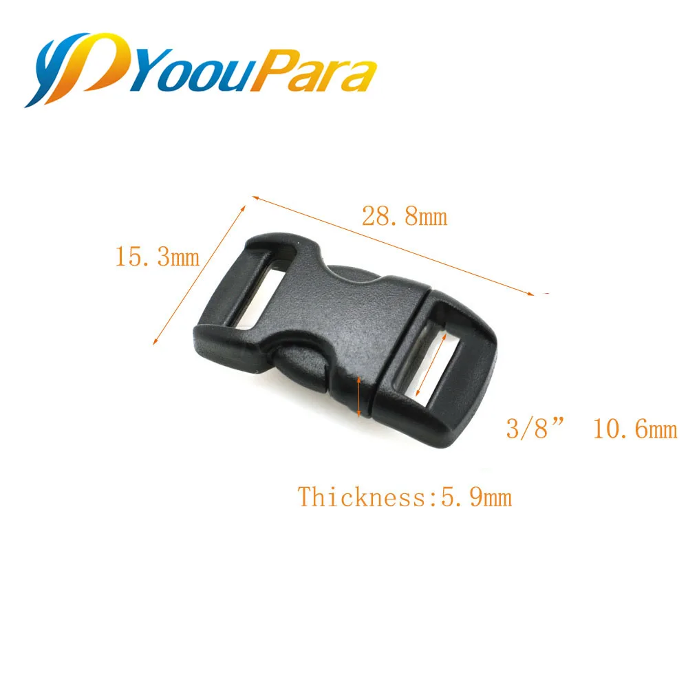 10 шт./лот пластиковая пряжка для ошейника животных браслета из Паракорда