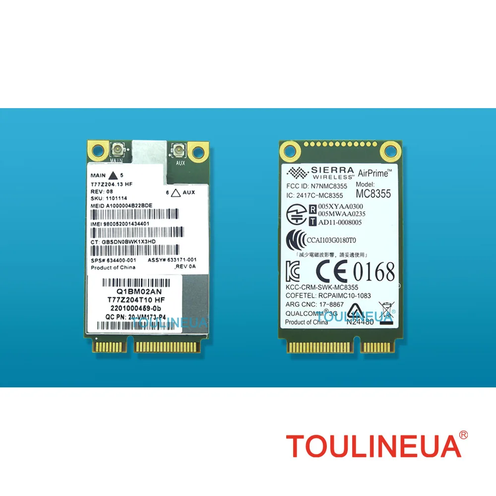 MC8355 Gobi3000 3G WWAN карта HSPA + Модуль Сетевая карта WCDMA для HP sps 634400-001 2170p 2560p 8460p 8560w 4540s 6460b 6570b MC8355 Gobi3000 3G WWAN карта HSPA + Модуль Сетевая карта WCDMA для HP sps 634400-001 2170p 2560p 8460p 8560w 4540s 6460b 6570b