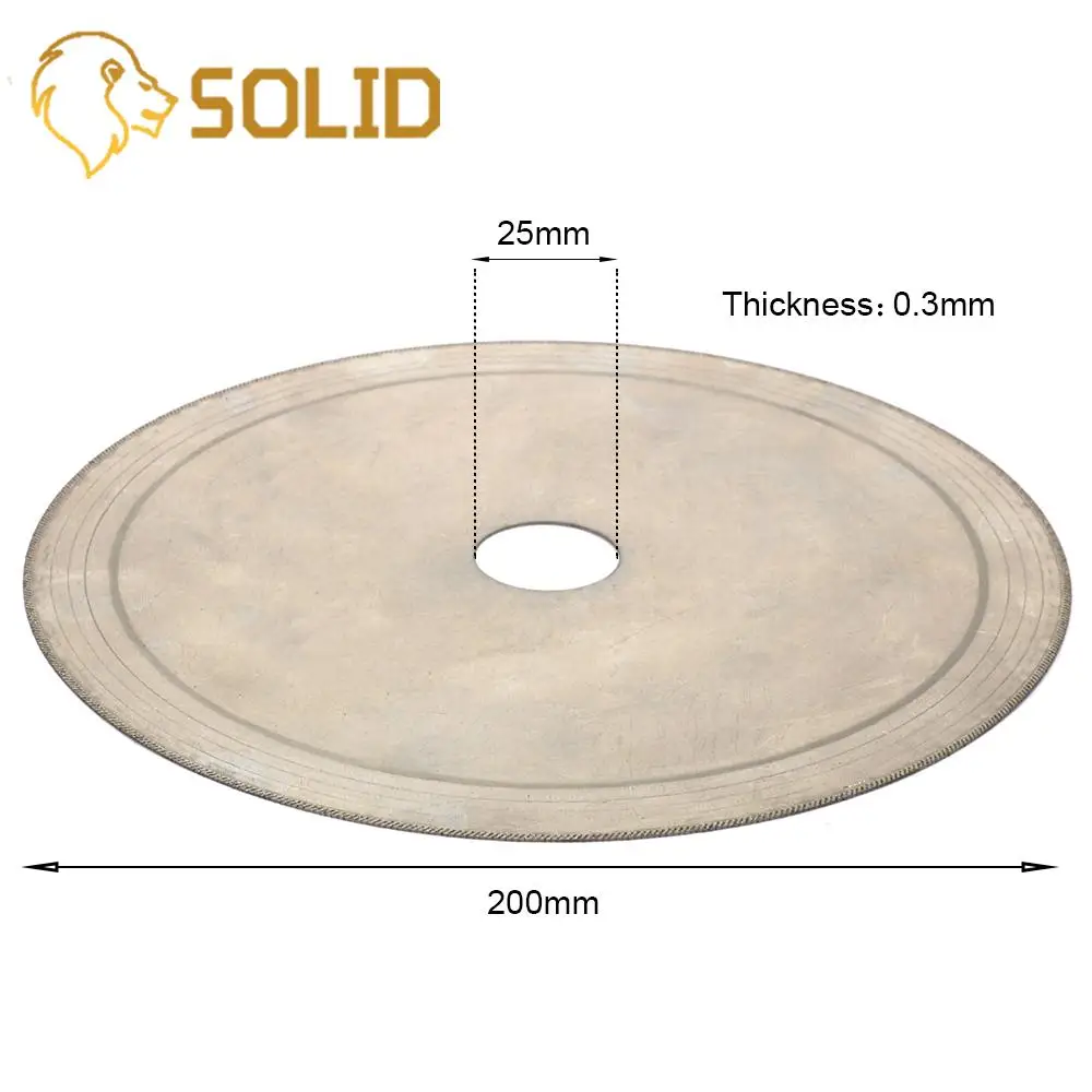 Циркулярная пила ультратонкий диск из нефрита для резки стекла 8 дюймов 200 х25х0 3