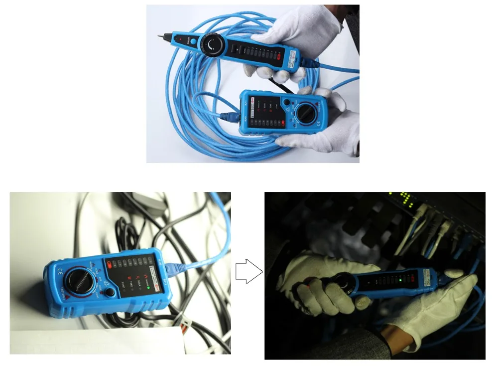 RJ45 Lan тестер кабельный трекер FWT11(упаковка из 7) Cat5 Cat6 RJ11 детектор сетевой кабель тестер для телефонного кабеля сетевые инструменты