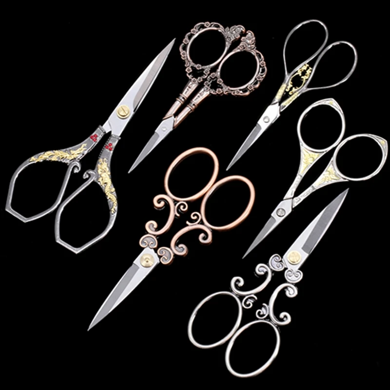 

Vintage Scissors Antique Retro Scissors Embroidery Fabric Needlework Cross Stitch Needlework Sewing Scissor Tailor Scissors DIY