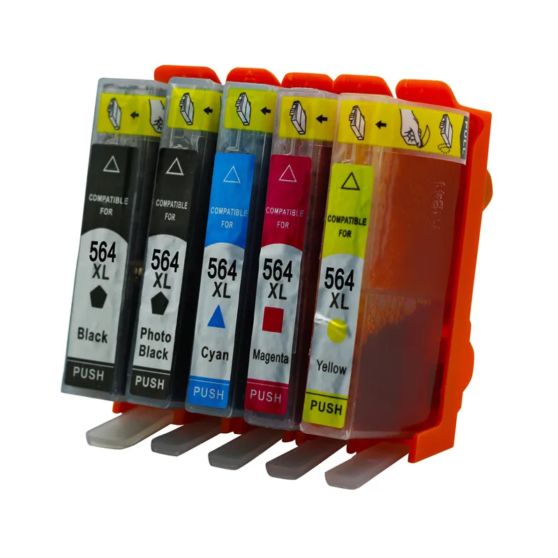 1BK1CYM чернильные картриджи совместимые с HP 564 564XL Photosmart D5460 D5463 D5468 C5324 C5370 C5373 C5380 C5383
