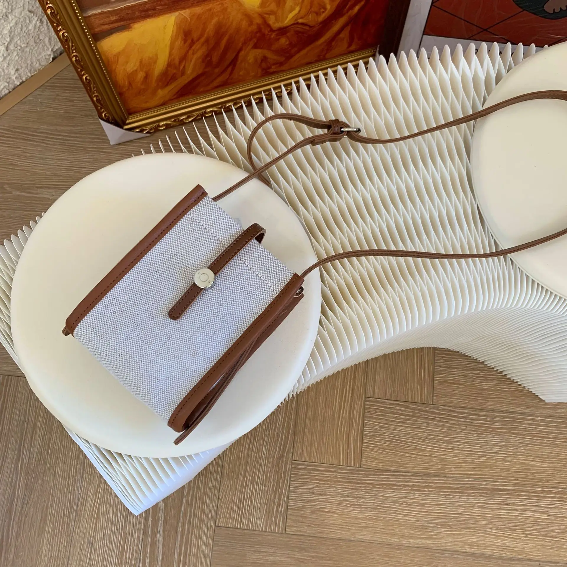 Мини-сумка новые холщовые женские сумки простая модная Маленькая женская сумка