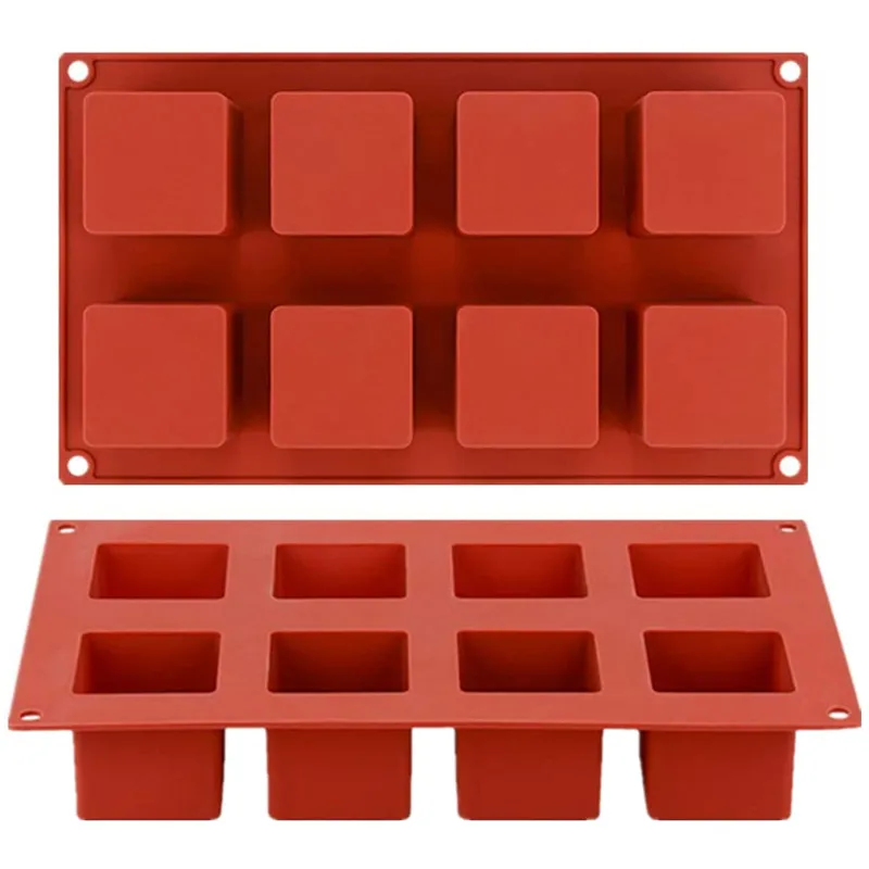 Силиконовая 3D форма для выпечки льда квадратная шоколада мыла и конфет|Формы