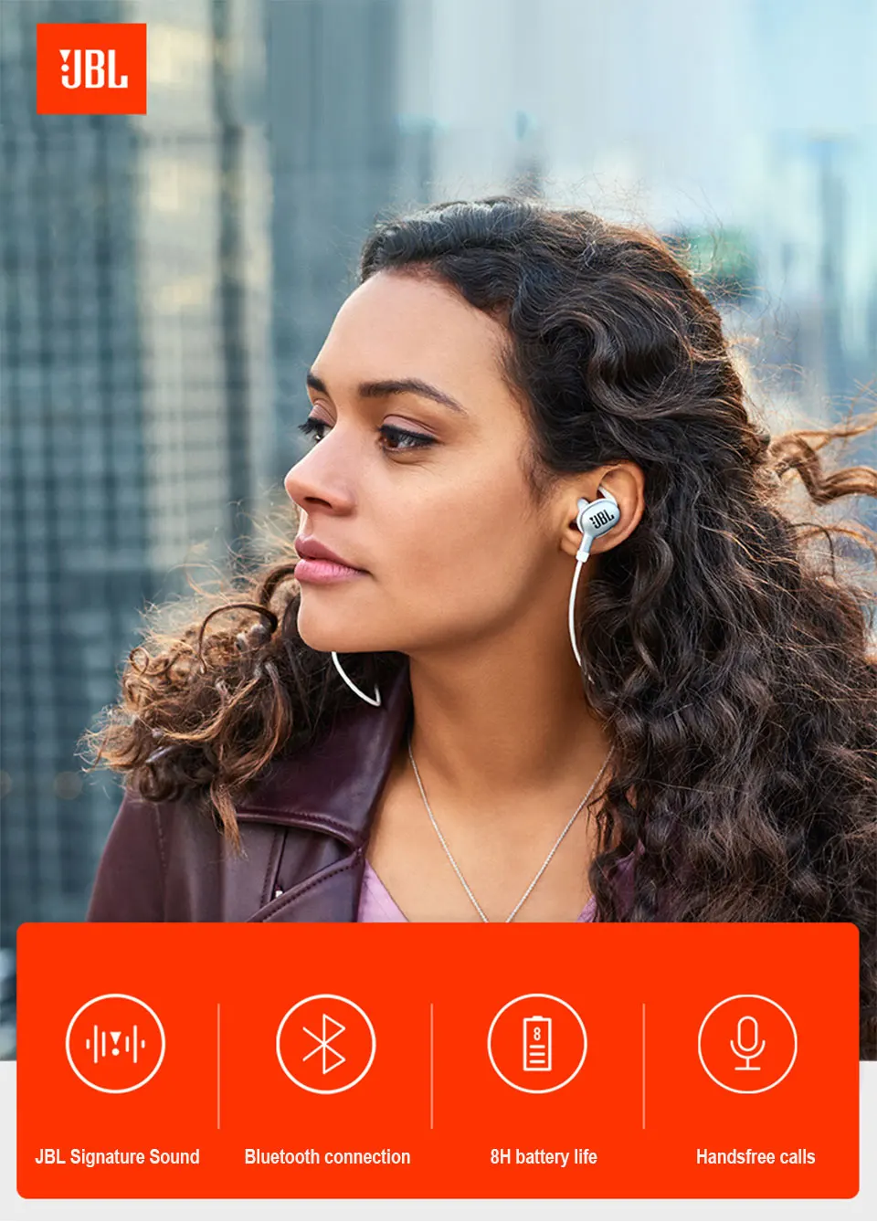 JBL V110BT беспроводные Bluetooth спортивные наушники эхо шумоподавление микрофон JBL Pro аудио звук глубокий бас Музыка наушники гарнитура