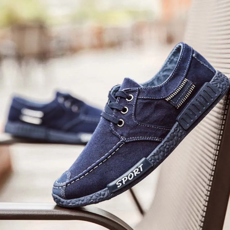 

2021 new style canvas shoes men's shoes lace-up men's casual sports shoes old Beijing cloth shoes Men's leisure sportsDeportes d