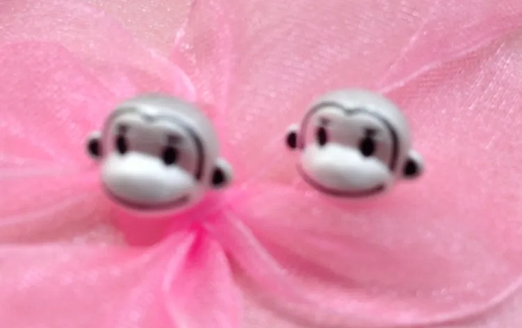 Милые серьги-гвоздики с обезьянкой для женщин ювелирные изделия женские