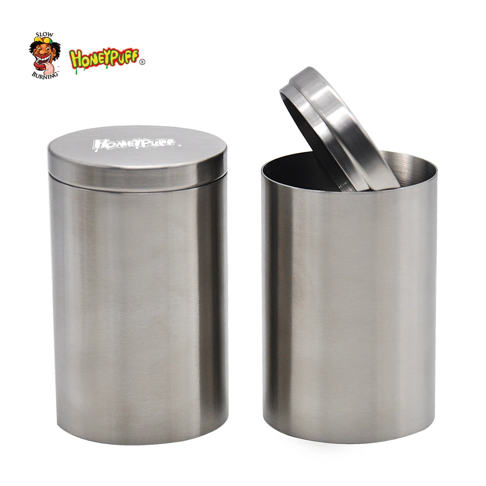 Воздухонепроницаемый алюминиевый контейнер для трав HONEYPUFF с защитой от запаха