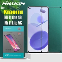 for xiaomi mi 11 lite 5g4g tempered glass nillkin 9h full coverage clear safety protective screen protector on mi11 youth