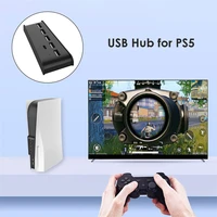 6 in 1 usb for ps5 hub usb splitter expander hub adapter with 5 usb a 1 usb c ports for playstation 5 digital edition console