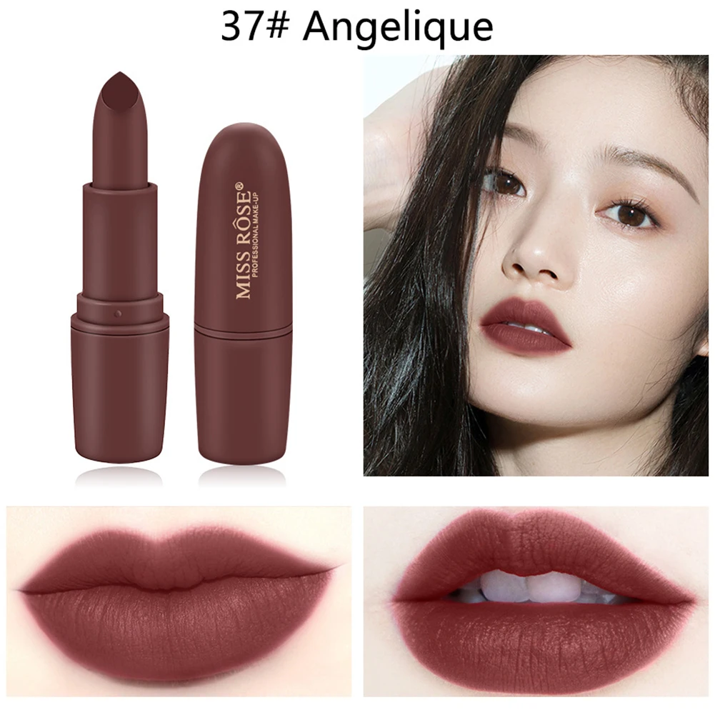 Новая губная помада мисс Роуз матовая тумана Карандаш Увлажняющий стойкий не