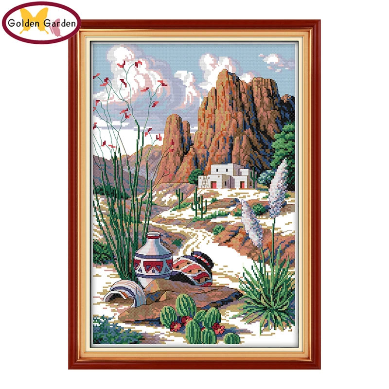 

Шелковый путь GG, Набор для вышивки крестиком ручной работы, для домашнего декора