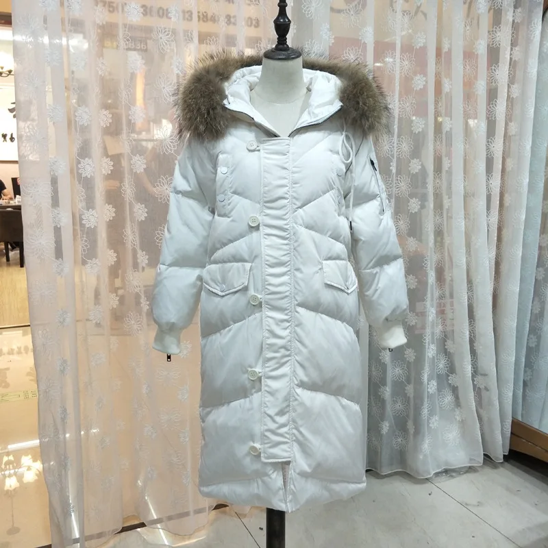 

2020 New Casual Loose Thick Warm Fur Collar Down Jacket