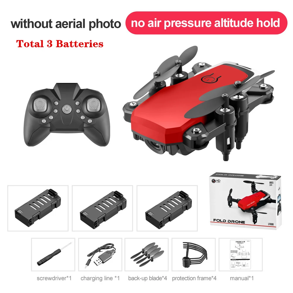 Радиоуправляемый вертолет LF606 видеосъемка Квадрокоптер WiFi fpv 4K HD камера удержание высоты пульт дистанционного управления Квадрокоптер лучшие игрушки для начинающих - Цвет: R3-Color Box-No