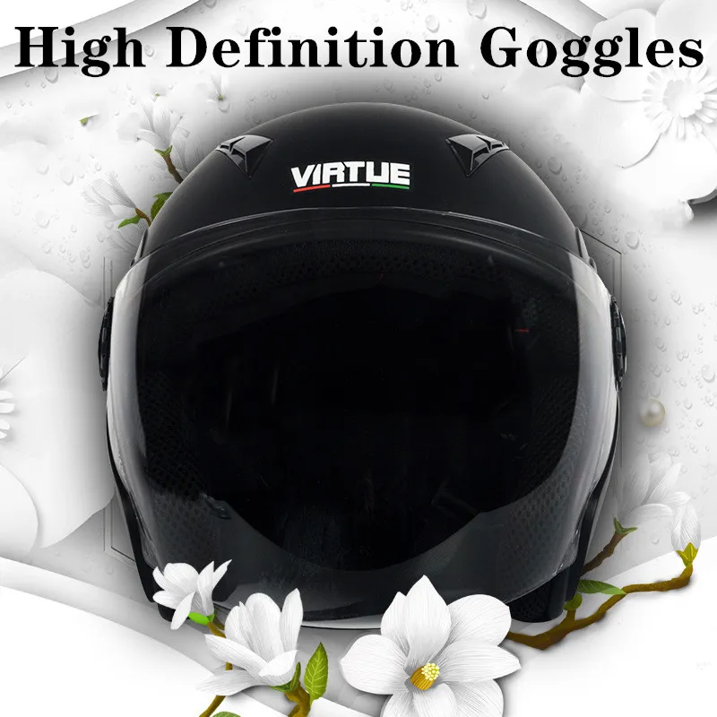 Мотоциклетный шлем полу Интегральная покрытые персонализированные половина 3/4