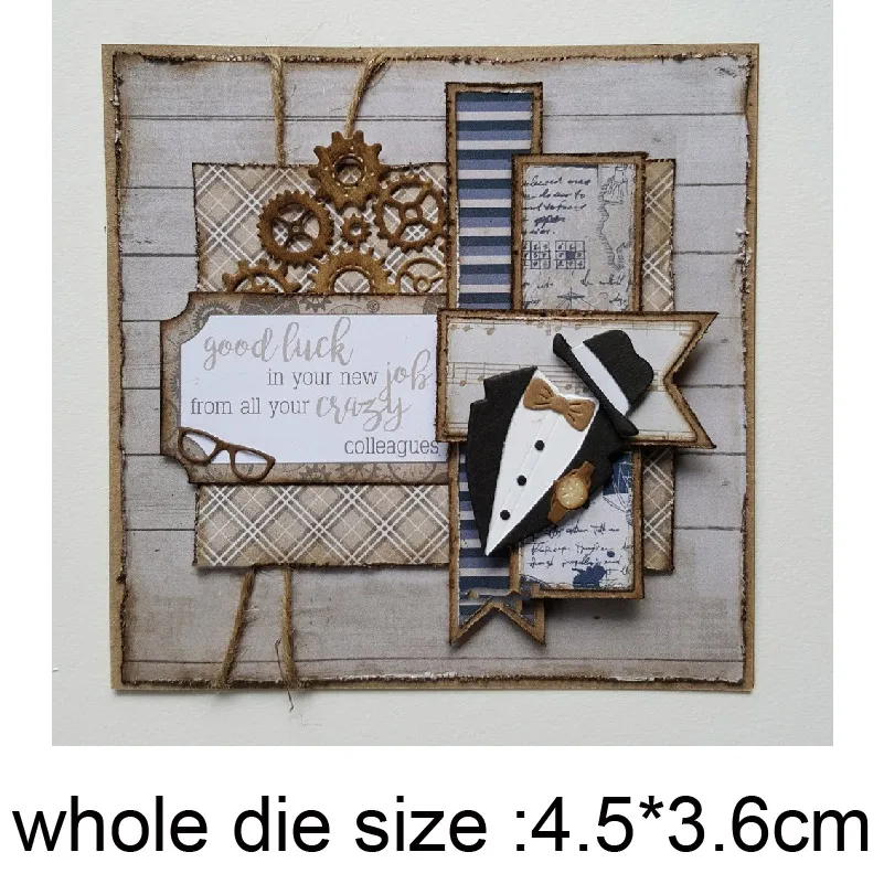 

Suit bow tie Metal Cutting Die Stencil for DIY Embossing Paper Photo Album Cards Making Scrapbooking Dies Cut Mold