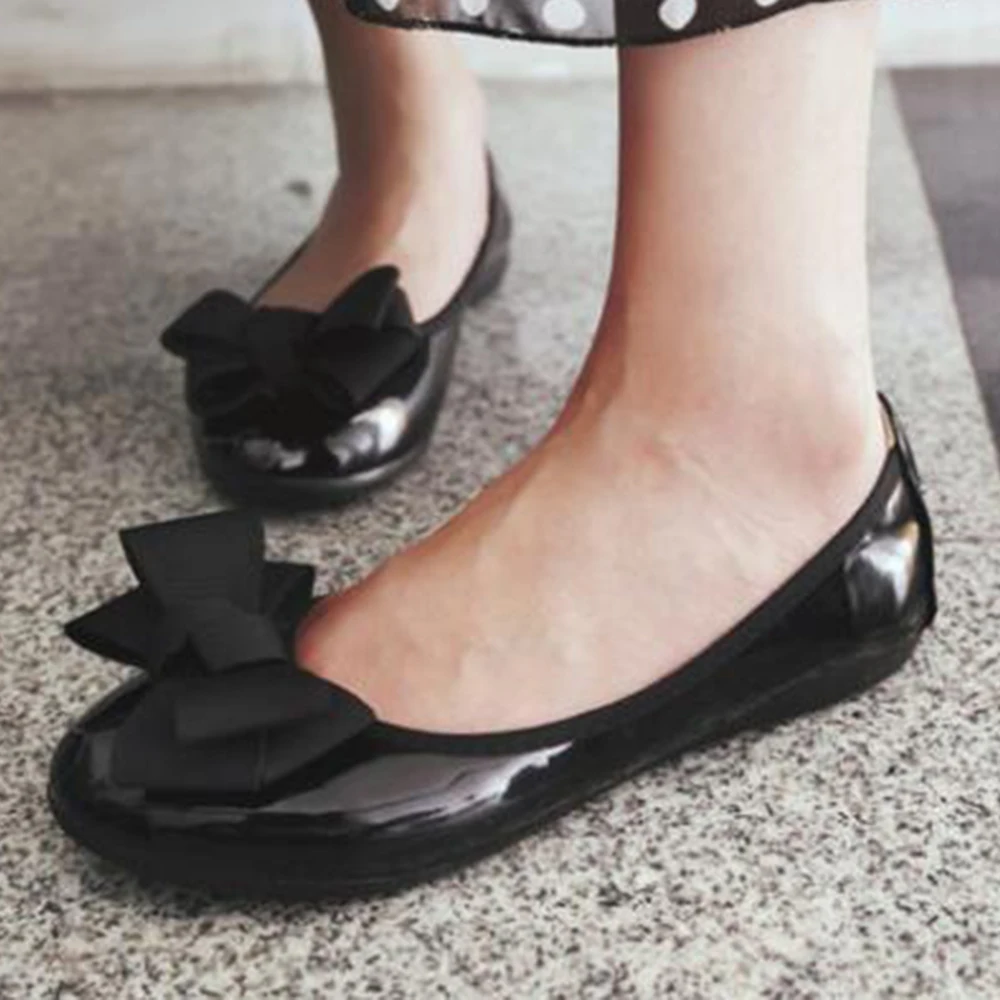 Женские туфли с круглым носком на мягкой подошве бантом ll56|Обувь без каблука| |