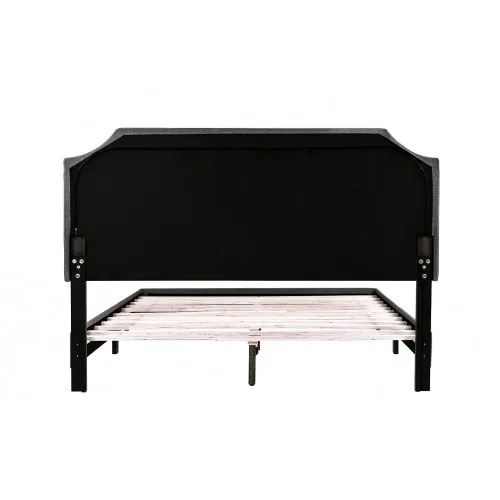 TOPMAX ОБИТАЯ платформа рама кровати с гвоздиком отделка изголовья и деревянные