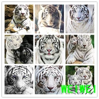 diamond embroidery tiger 5d diy diamond painting full square animal cross stitch mosaic rhinestone pictures home decor weiwei