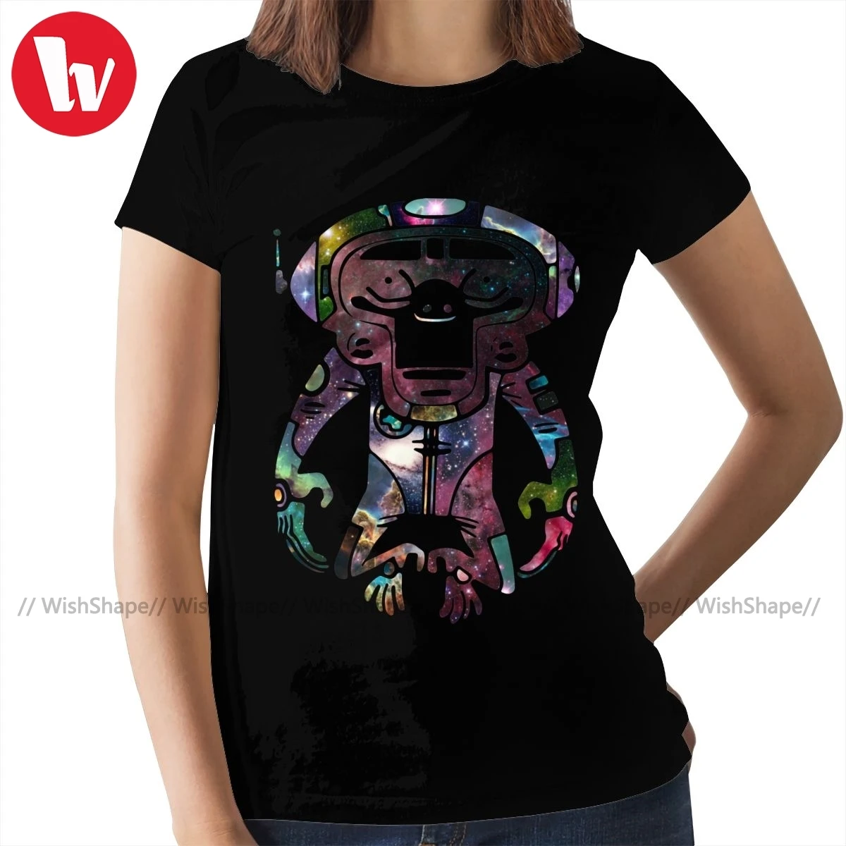 Футболка Gorillaz с изображением космоса Monkeyz небесного графика футболка хлопок