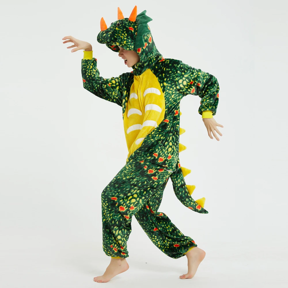 Динозавра для взрослых унисекс девочки На лямках Пижама комбинезон в виде