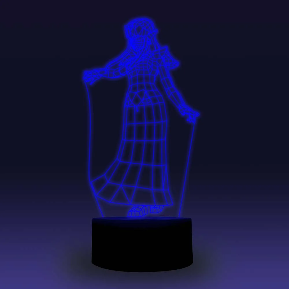 NiteApps 3D Zelda Lady ночник настольная Иллюзия украшение лампа подарок на день рождения приложение/сенсорное управление