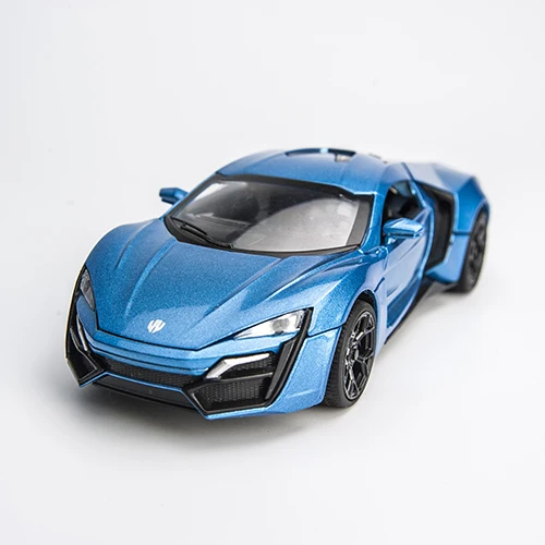 Blue With Box KIDAMI 1:32 Масштаб быстрая и яростная модель автомобиля из сплава детские игрушки с литым корпусом транспортных средств для коллекции детские подарки на день рождения - Цвет: Blue With Box