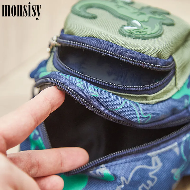 Нагрудная сумка Monsisy для мальчиков и девочек детский саквояж кросс боди с