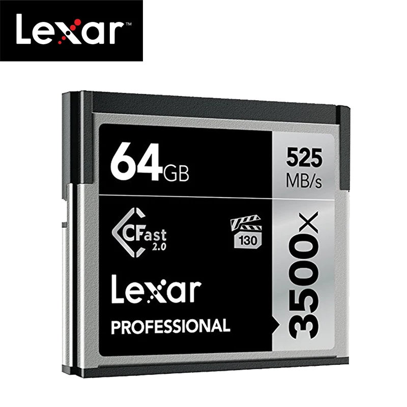 Lexar 64 Гб/128 ГБ/256 ГБ/512 ГБ/525 МБ/с./с Запись 445 CFast 2 0 карта памяти 3500x соответствует vpg 130