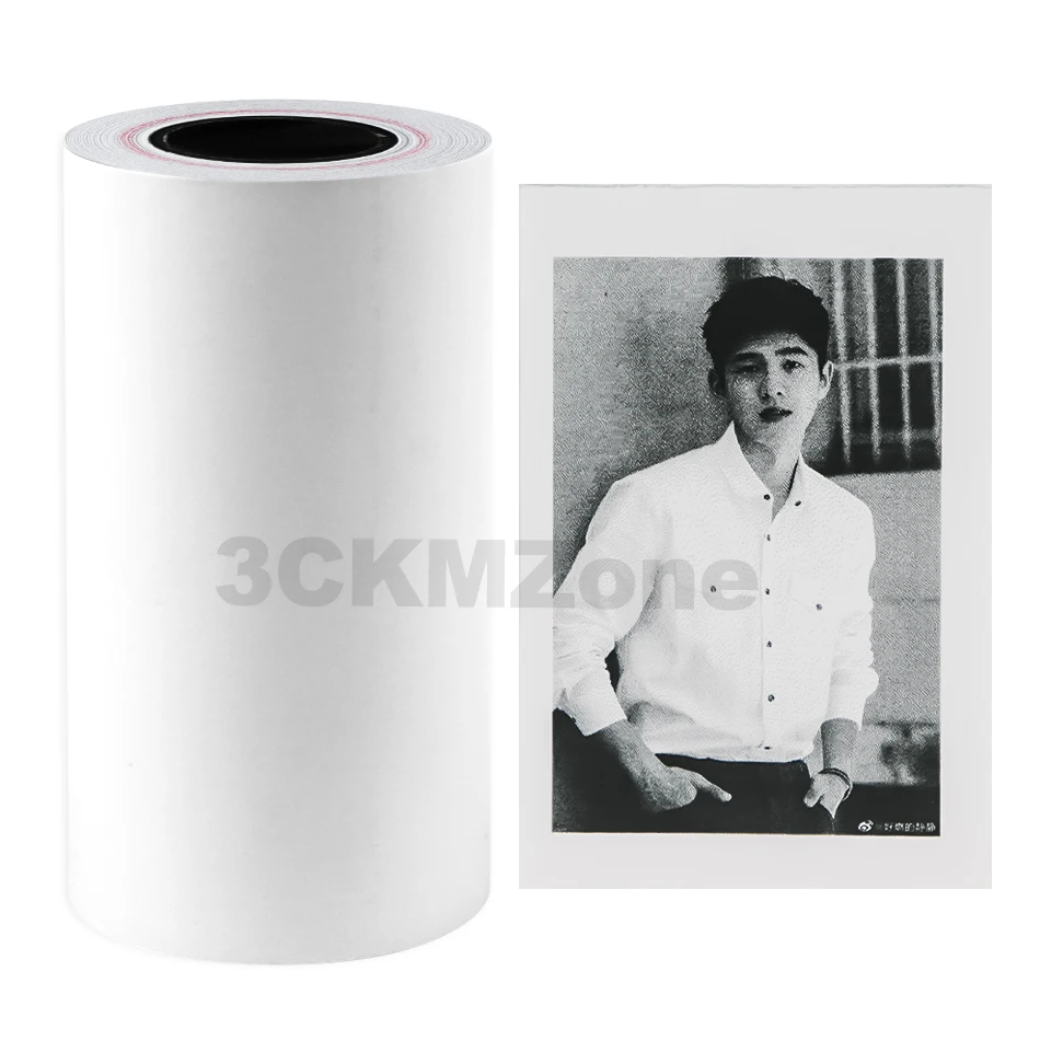 Белый цвет Термальный чековый фотобумага 58*30 мм для POS принтера или Peripage Paperang