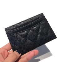 women luxury brand card holder top quality real leather female mini short designer credit card case