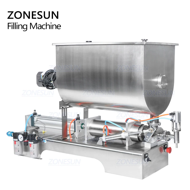 ZONESUN 60л машина для наполнения соусом чили арахисовым маслом количественного