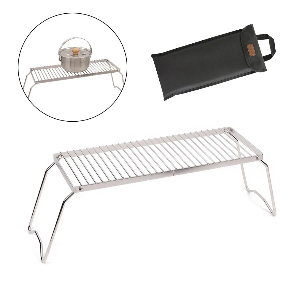 

Foldable Stove Stand Rack Camping Pot Gas Stoves Burner Bracket Portable For Outdoor Camping Hiking Picnic BBQ Backpacking Party