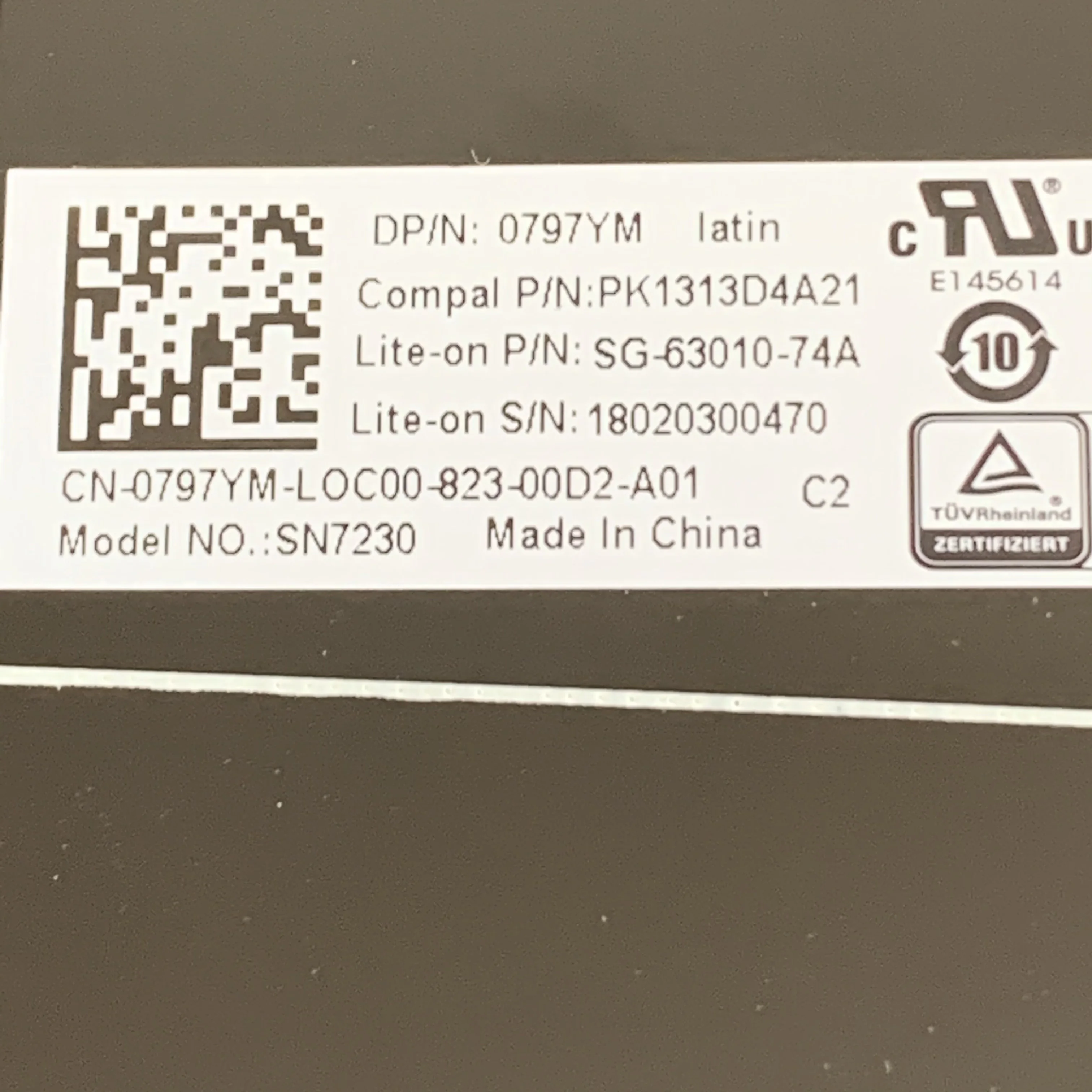 Латиноамериканская Клавиатура для ноутбука 797YM Dell latitude 13 3340 3350 E5450 E5470 E7470 E7450