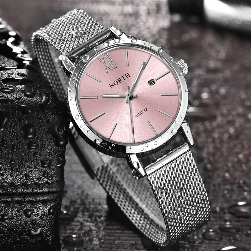 Marca de Luxo Relógio de Quartzo Senhoras à Prova Relógios de Negócios Reloj Mujer Relógios Femininos Moda Feminina Vestido Simples Dwaterproof Água Casuais No.2 th