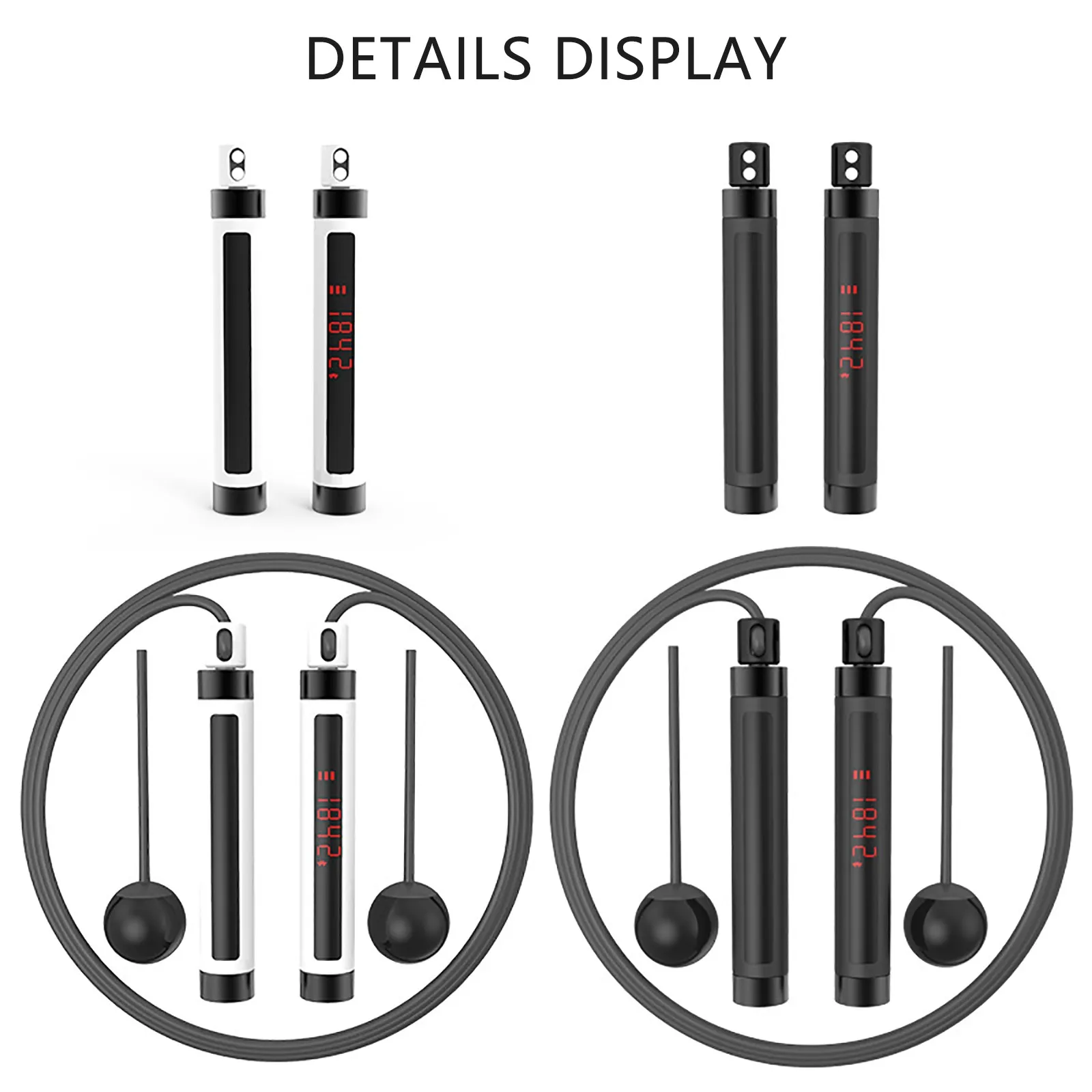 Регулируемая умная Беспроводная Скакалка для упражнений с быстрым счетчиком